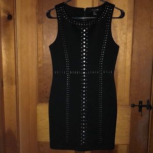 Black Studded Bodycon Dress